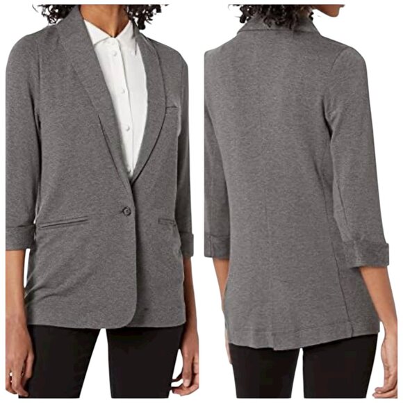 Soft Joie Neville Blazer Gray Knit Open Front Jacket Women’s Small - Picture 1 of 7